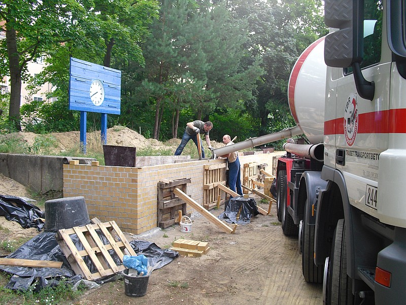 Baustelle Sportplatz Sandscholle